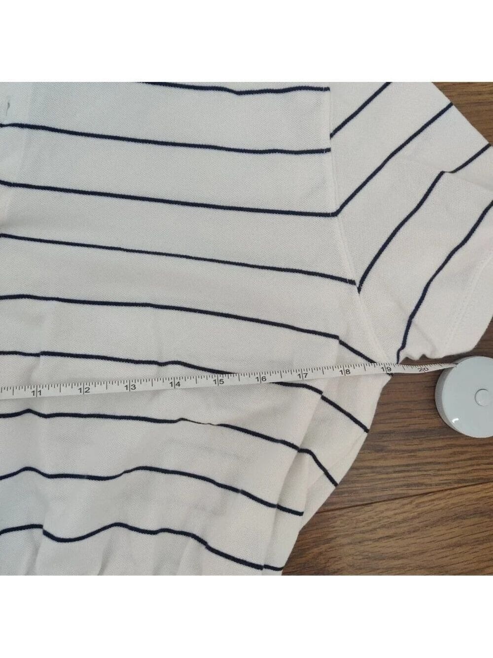 *Massimo Dutti Polo Shirt Black Stripes Size XL - Picture 7 of 8